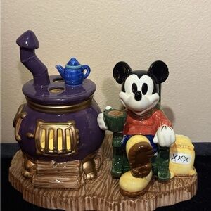 Vintage 1997 The Disney Store "Mickey's Season of Song - Tealight Candleholder"
